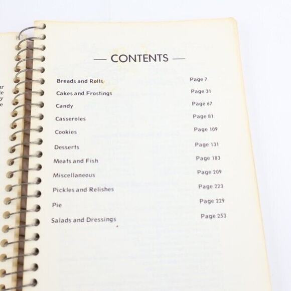 Vintage Cookbook St. Marys Church Manchester IA Midwest Recipes 1973 - Picture 3 of 5